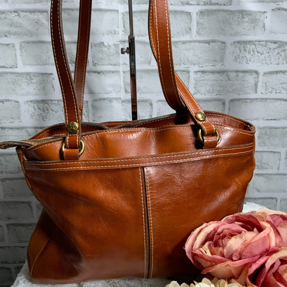 Patricia Nash Tan Leather Shoulder Bag - Picture 1 of 5